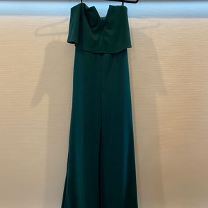 Power of Love Emerald Green Strapless Jumpsuit